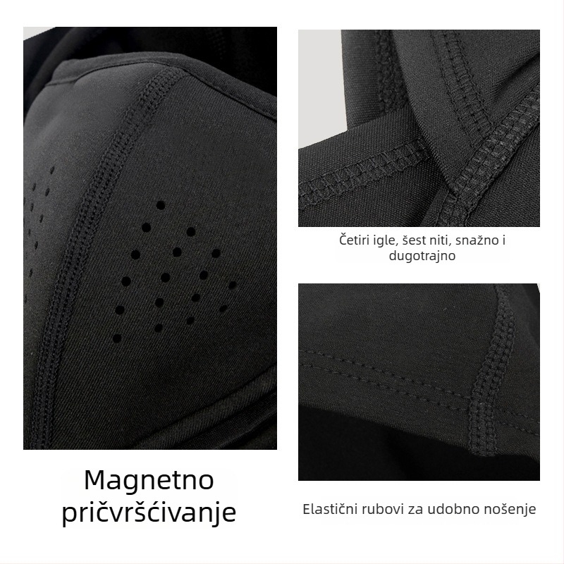 Magnetska maska za lice za skijanje s UV zaštitom, vodootporna tkanina, flis podstava, unisex