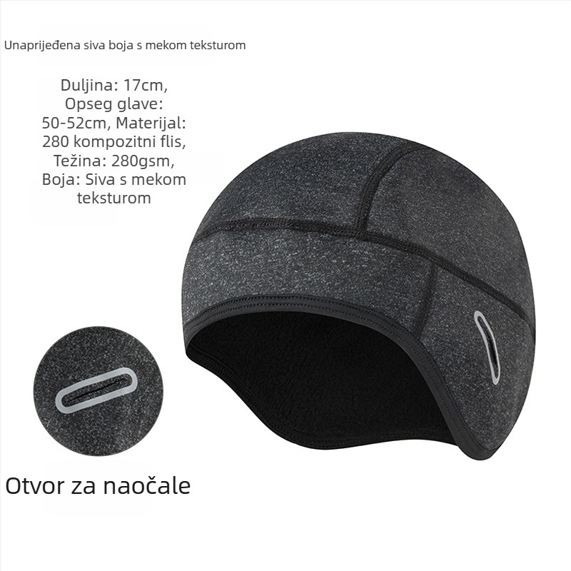 Magnetska maska za lice za skijanje s UV zaštitom, vodootporna tkanina, flis podstava, unisex