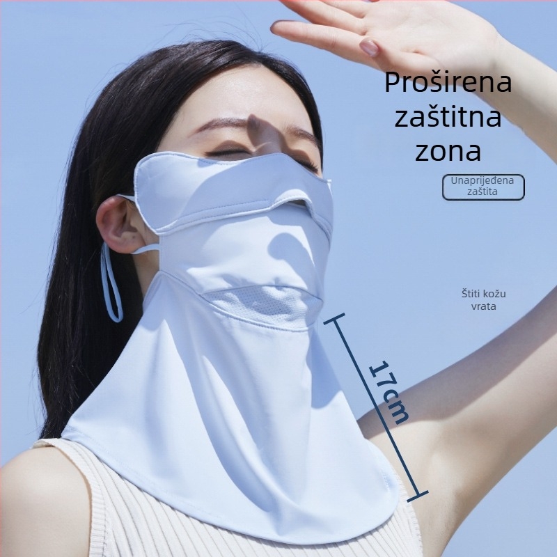 ACRUNU Maska za lice cijelog lica UV zaštita za vožnju i vanjsku biciklizam – brzo sušenje, prozračna, najlon materijal, UPF 40+, ultra lagana