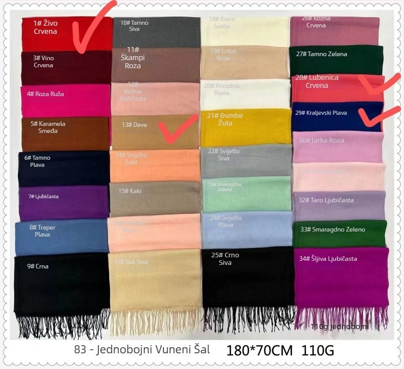 Vuneni šal za zimu – New saiqi, proljeće 2023 izdanje, bez prilagodbe