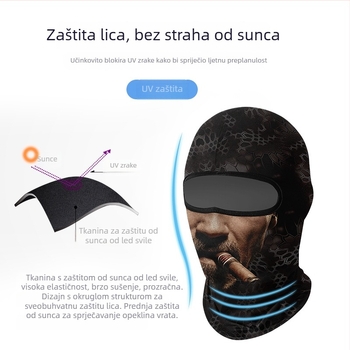 Maska za vožnju biciklom, unisex (Materijal: poliester / ice silk; Značka: Time bird)