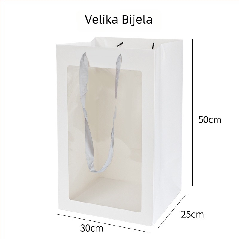 Velika božićna tote torba od papira — drugi stil, poklon pakiranje