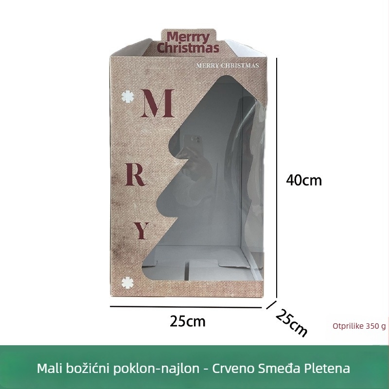 Velika božićna tote torba od papira — drugi stil, poklon pakiranje