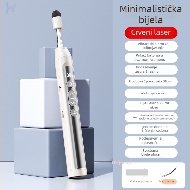 Distančni laserski pokazivač za prebacivanje stranica PPT-a i ploče s digitalnim teleskopskim pokazivačem