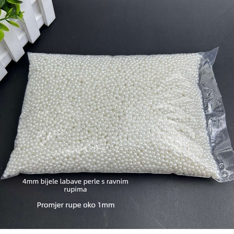 Labave perle od plastike/smole – pečene obojene, kružno perforirane perle