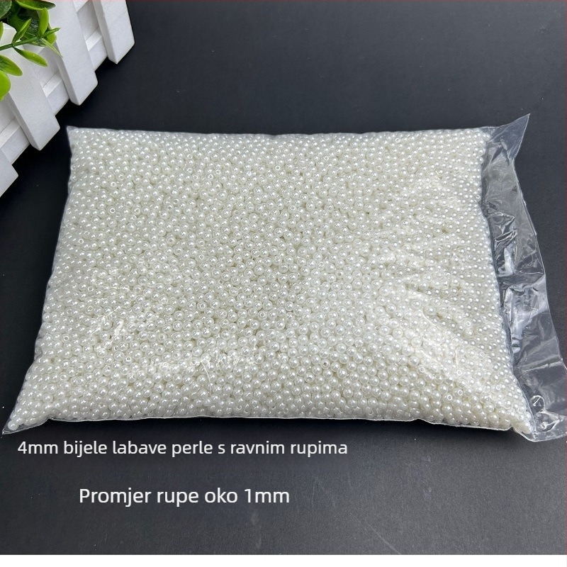 Labave perle od plastike/smole – pečene obojene, kružno perforirane perle
