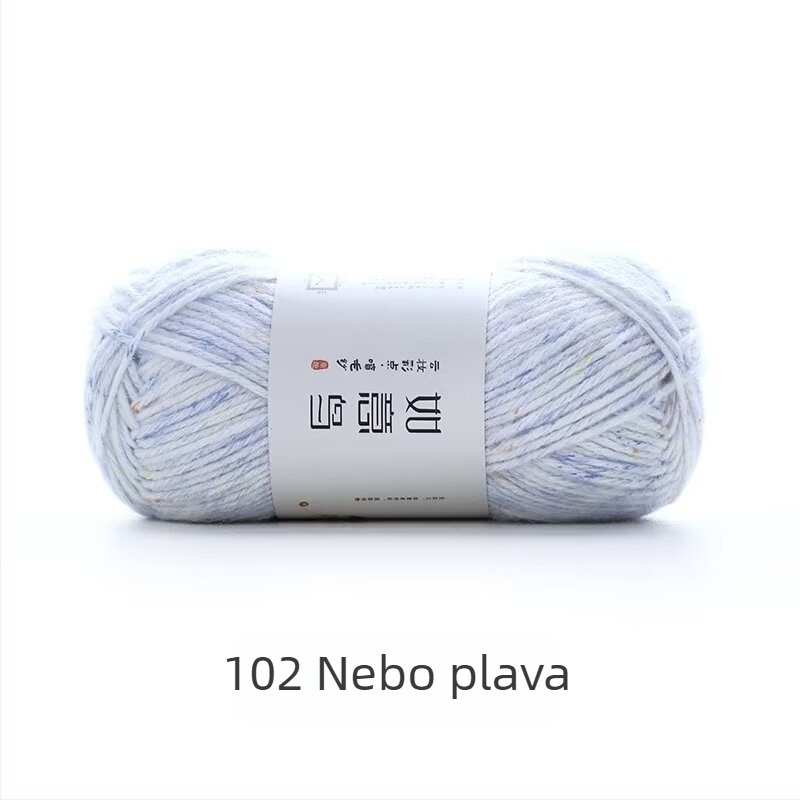 Ruyi Bird višebojna mekana pređa za DIY pletenje: nježna mješavina vlakana za deke, kukičane jastuke i šalove