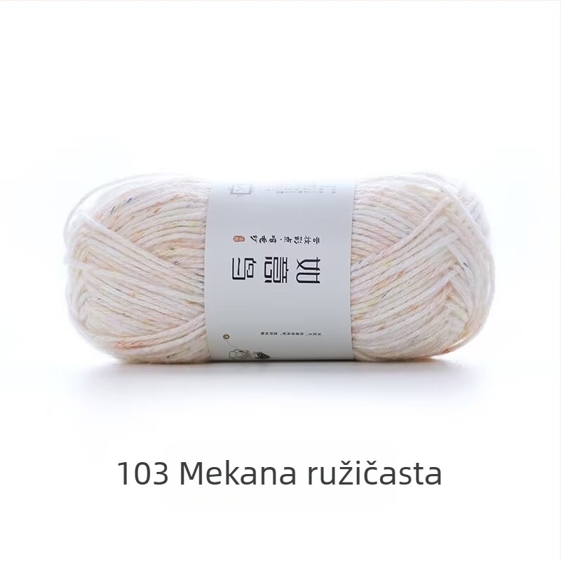 Ruyi Bird višebojna mekana pređa za DIY pletenje: nježna mješavina vlakana za deke, kukičane jastuke i šalove