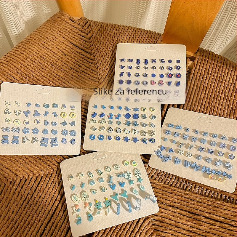 Naušnice Miyou – legura; obrada: kapanje ulja; stil: japanski i korejski; oblici: srce, cvijet, listovi, geometrijski