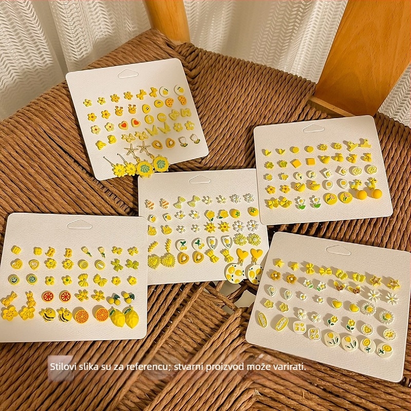 Naušnice Miyou – legura; obrada: kapanje ulja; stil: japanski i korejski; oblici: srce, cvijet, listovi, geometrijski