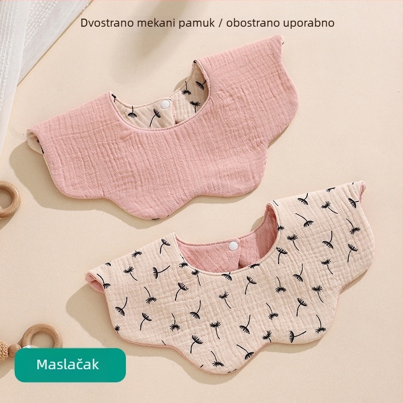 Dem Dječji dvostruki pamučni gazeni prekrivač, 360° vodootporan, crtani uzorak, za uzrast 1-3 godine