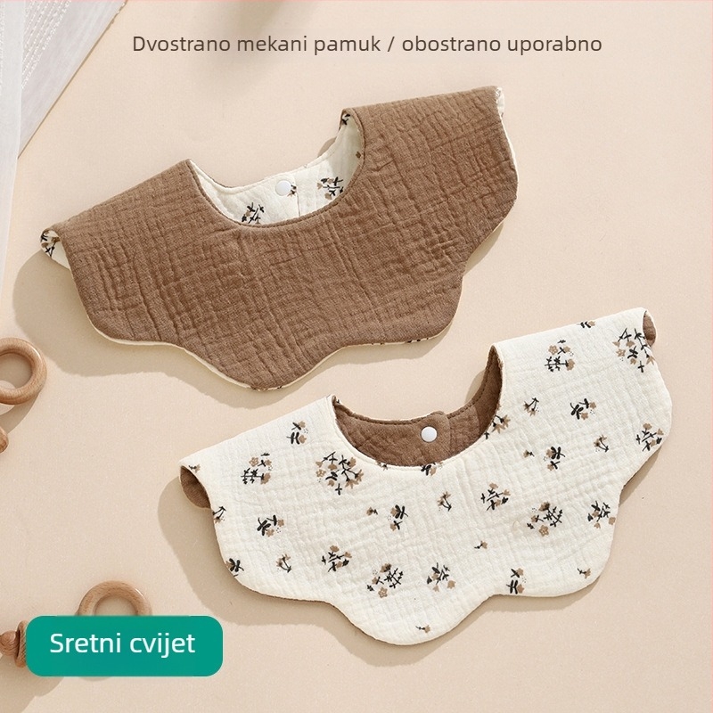 Dem Dječji dvostruki pamučni gazeni prekrivač, 360° vodootporan, crtani uzorak, za uzrast 1-3 godine