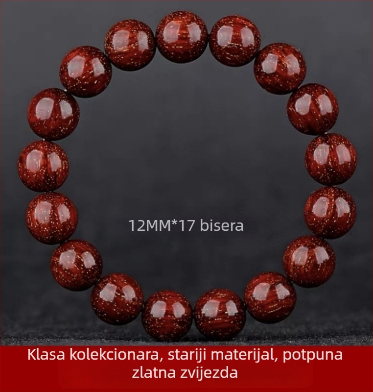 Unisex narukvica s 108 perli od drveta malog lišća zitan, ružarijanska narukvica, proljeće 2023 izdanje