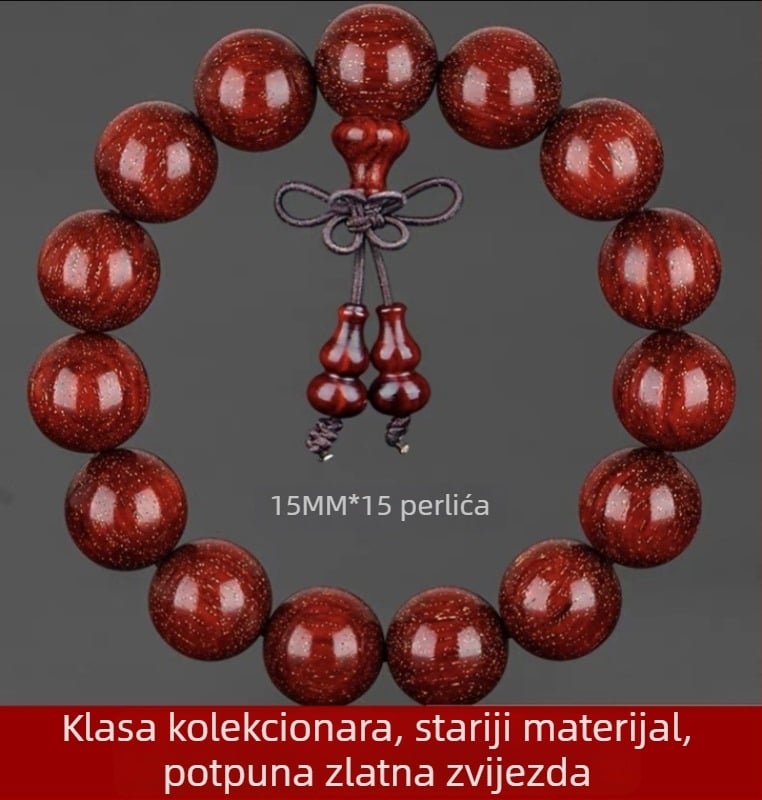 Unisex narukvica s 108 perli od drveta malog lišća zitan, ružarijanska narukvica, proljeće 2023 izdanje