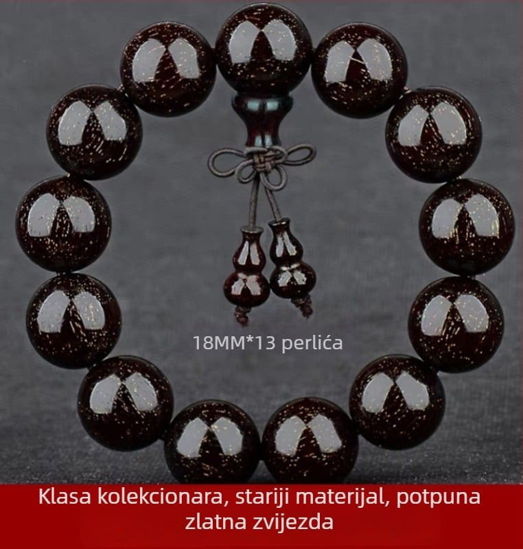 Unisex narukvica s 108 perli od drveta malog lišća zitan, ružarijanska narukvica, proljeće 2023 izdanje