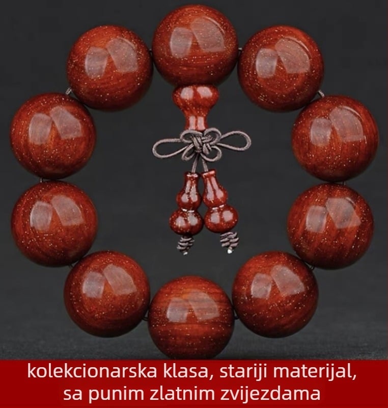 Unisex narukvica s 108 perli od drveta malog lišća zitan, ružarijanska narukvica, proljeće 2023 izdanje