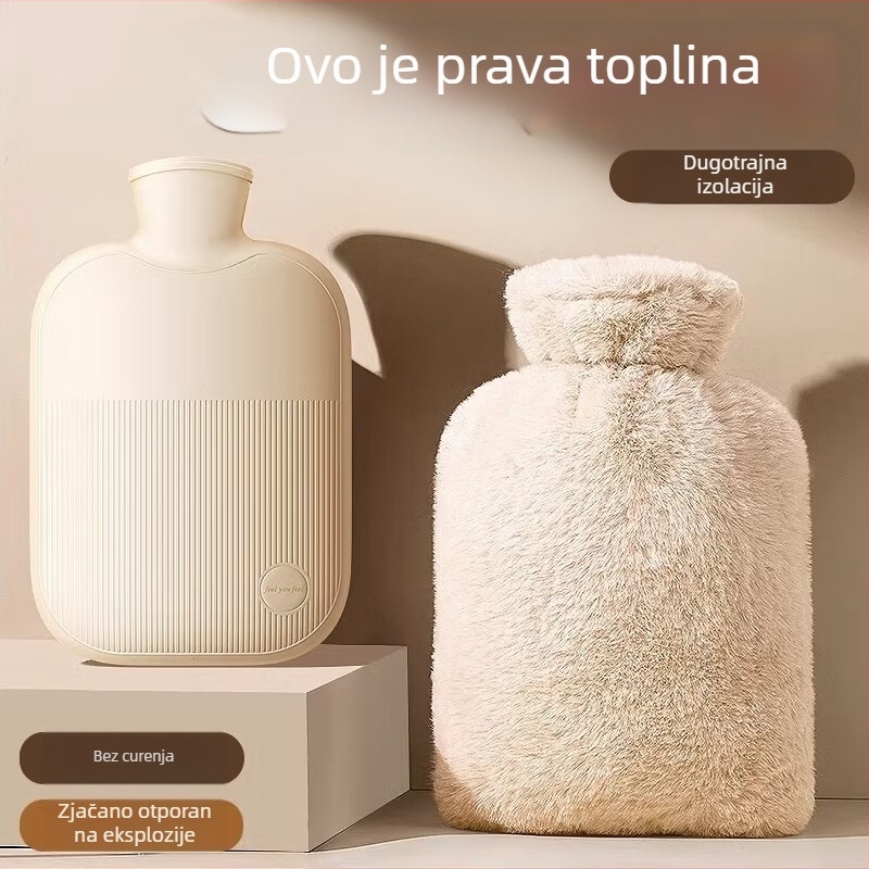 Torba za grijanje vodom za zagrijavanje ruku, PVC visoke gustoće, 500 g, pogodna za struk/trbuh/udove/ramena/vrat/ruke, toplo i hladno, prilagodba