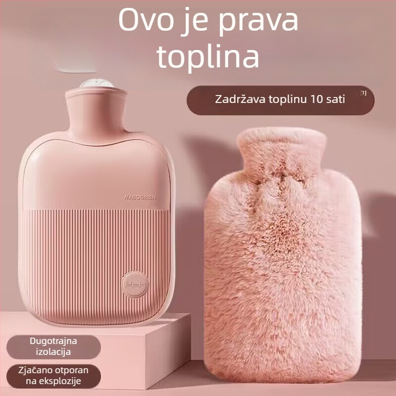 Torba za grijanje vodom za zagrijavanje ruku, PVC visoke gustoće, 500 g, pogodna za struk/trbuh/udove/ramena/vrat/ruke, toplo i hladno, prilagodba