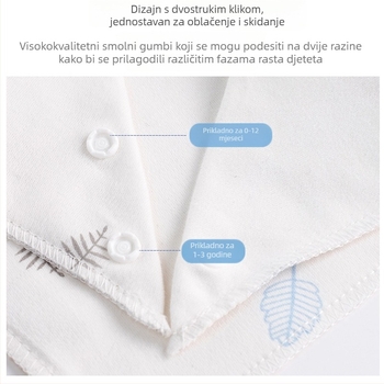 Trokutasta dječja bryndáčka od pamuka (>95%), dvostruka, vodootporna, za djecu 0–6 godina
