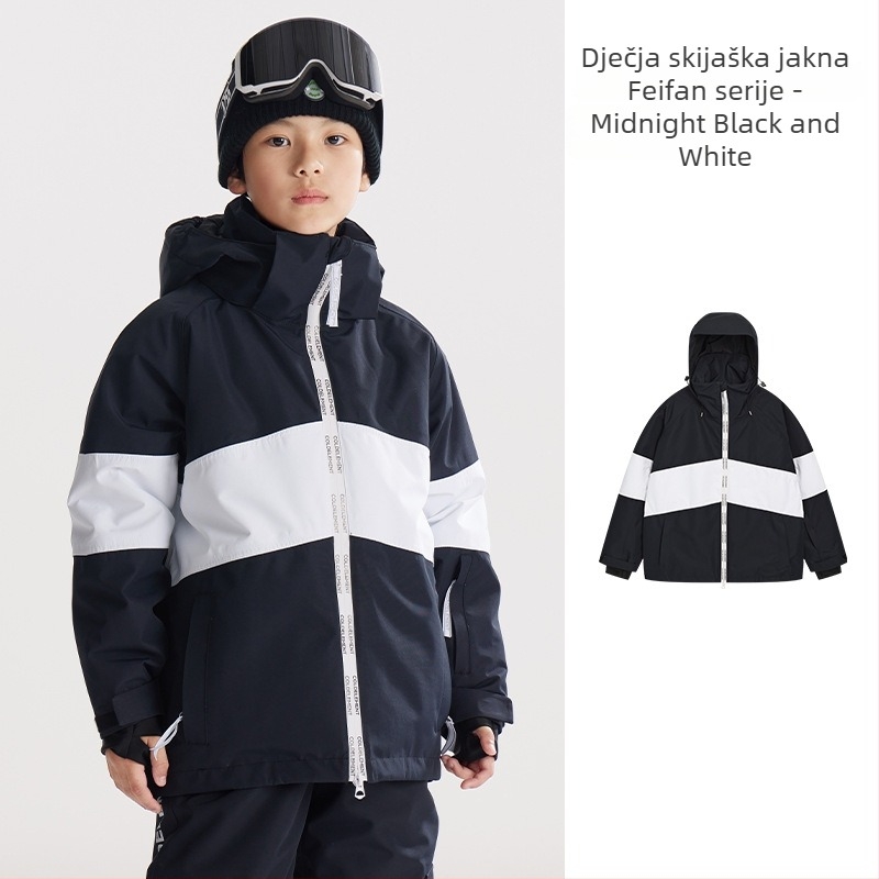 Unisex dječji skijaški komplet: dišući, vodootporan 20000 mm, tkanina poliester, podstava poliester, punilo silk cotton, stil broj LYSF8020