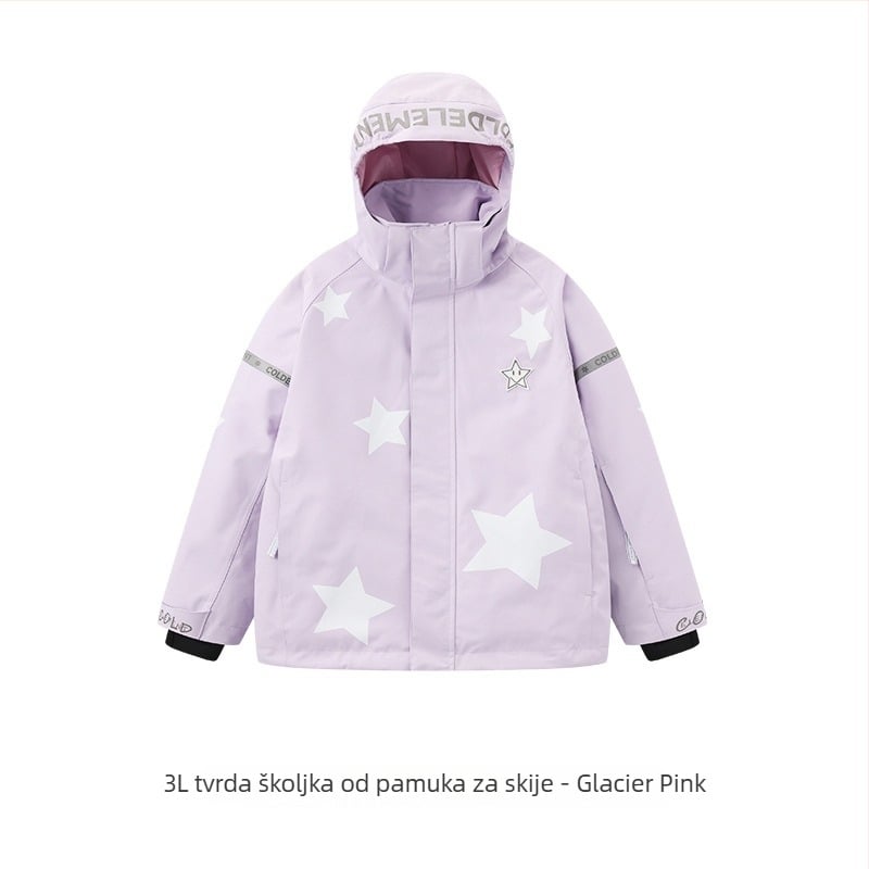 Unisex dječji skijaški komplet: dišući, vodootporan 20000 mm, tkanina poliester, podstava poliester, punilo silk cotton, stil broj LYSF8020