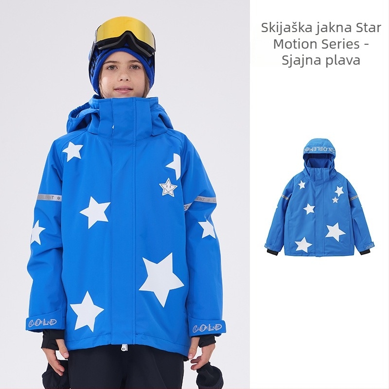 Unisex dječji skijaški komplet: dišući, vodootporan 20000 mm, tkanina poliester, podstava poliester, punilo silk cotton, stil broj LYSF8020