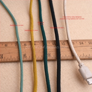 2,5/3/4 mm fina Milan konac za DIY nakit — konac za ogrlice i narukvice, završeni konac, mala rola