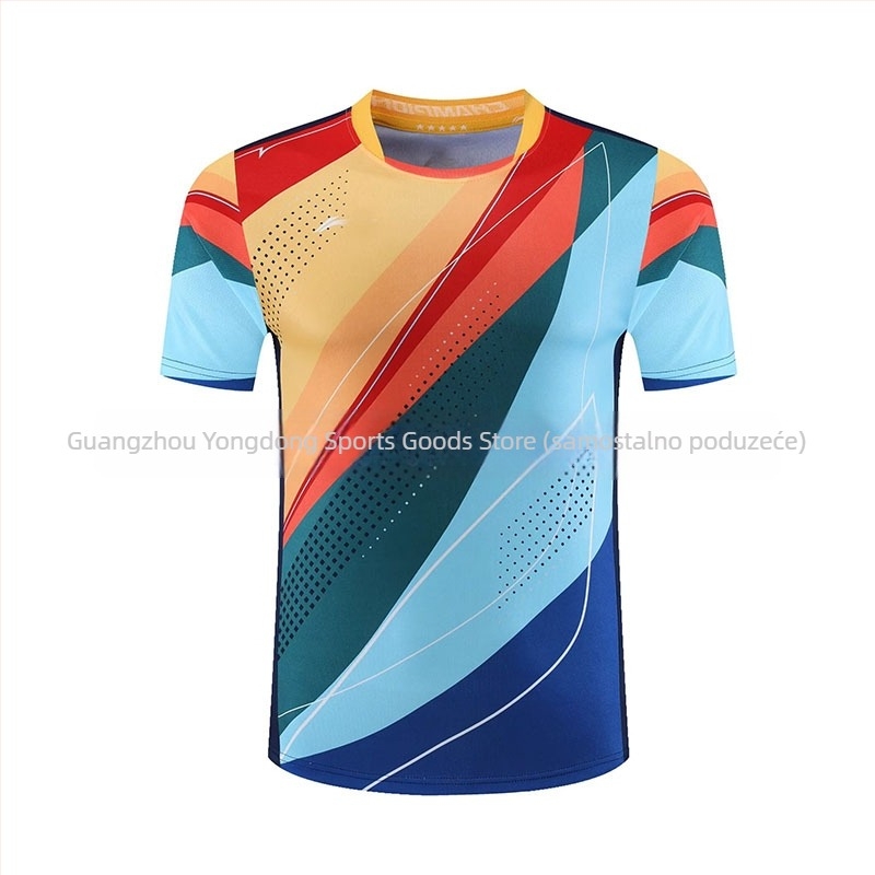 Set odjeće za stolni tenis, unisex, brzo sušeći poliester, sve sezone, za odrasle i djecu, mogućnost prilagođenog ispisa