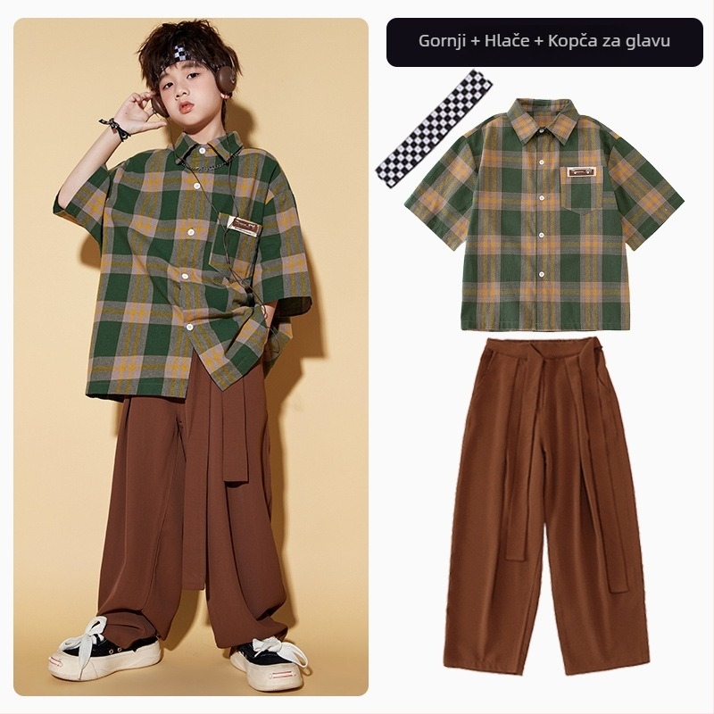 Dječji unisex outfit za hip-hop street dance, 100% poliester, ljeto