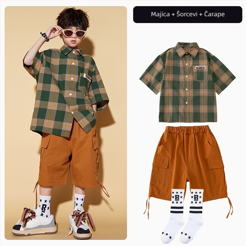 Dječji unisex outfit za hip-hop street dance, 100% poliester, ljeto