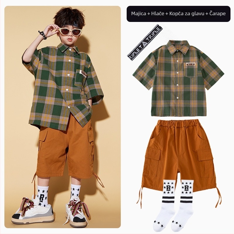 Dječji unisex outfit za hip-hop street dance, 100% poliester, ljeto