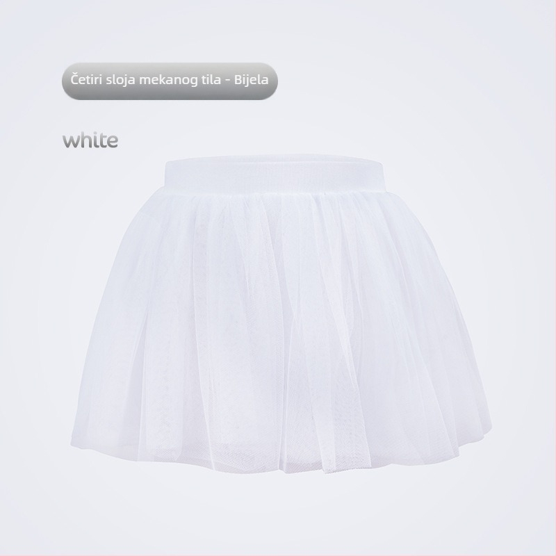 Dječja tutu suknja od mrežaste tkanine, princes stil, 95% poliester, za djecu od 8 godina