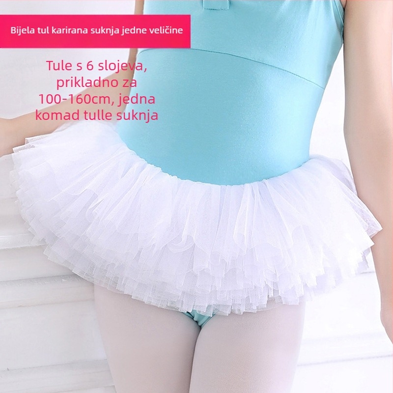 Dječja tutu suknja od mrežaste tkanine, princes stil, 95% poliester, za djecu od 8 godina