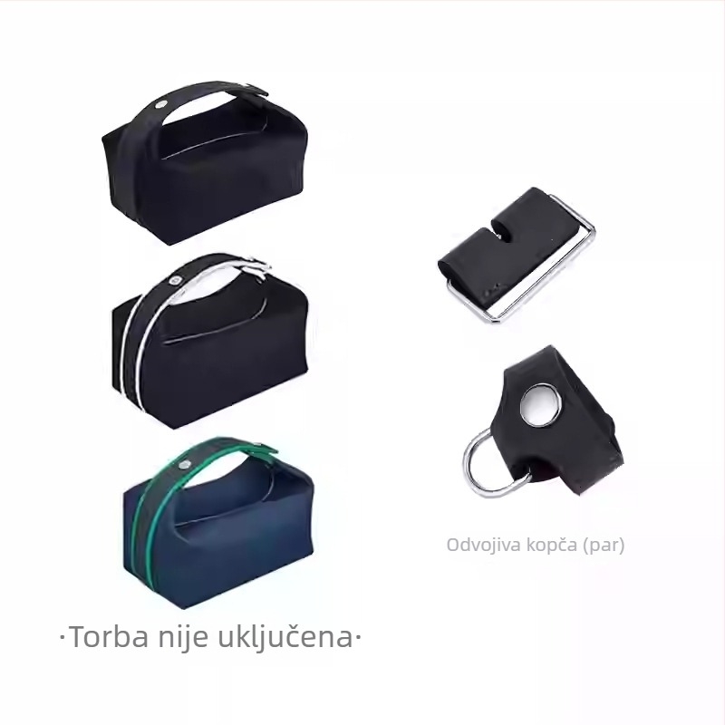 Remen za rame za torbu za ručak – lagan, prugast, ručno tkan od pamuk-poliester