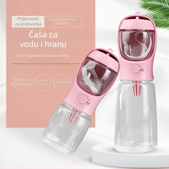Posuda za vodu za kućne ljubimce — prijenosna za vanjska putovanja, plastični materijal siguran za hranu, protiv propuštanja, velik kapacitet, marka Yijia