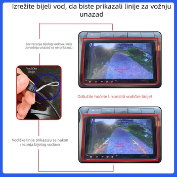 BY-LS604 Stražnja kamera za Volkswagen, Audi, Ford, Mercedes-Benz, BMW i Land Rover uz noćni vid, 1280x720, 12V, NTSC