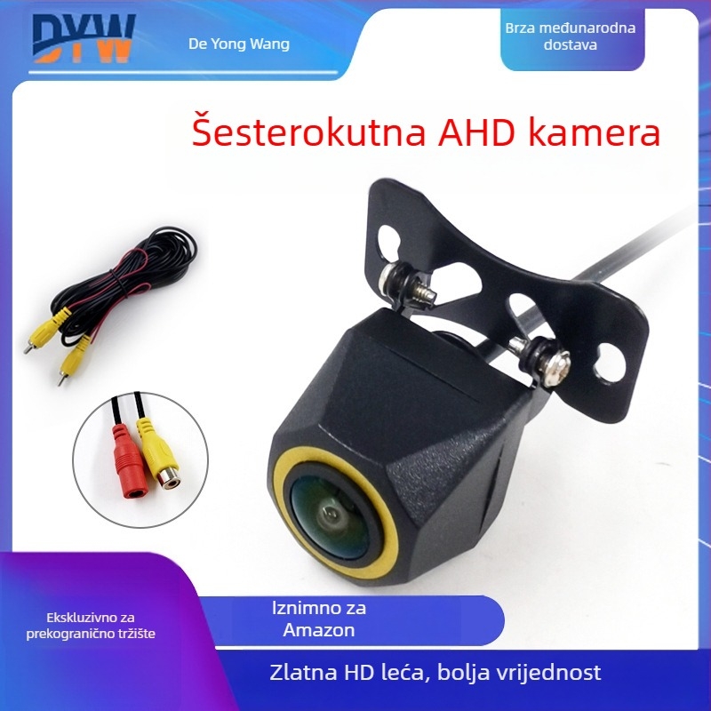 Kamera za stražnji prikaz automobila s fisheye širokim kutem, 12V, IP68 vodootporna, podesivi kut