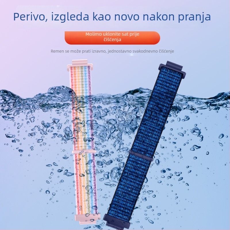Najlonska pletena narukvica za Huawei dječji sat 4 Pro, sportski stil, Velcro kopča