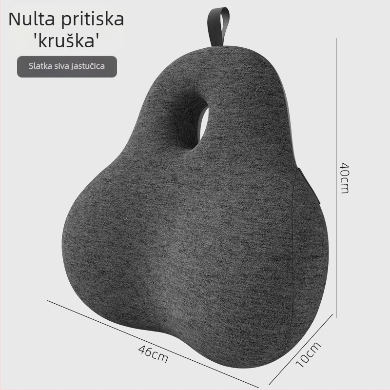 Jastuk od memorijske pjene za podršku lumbalne regije, pogodan za ured i duže sjedenje; jastuk za leđa i struk, sladak automobilski jastuk.