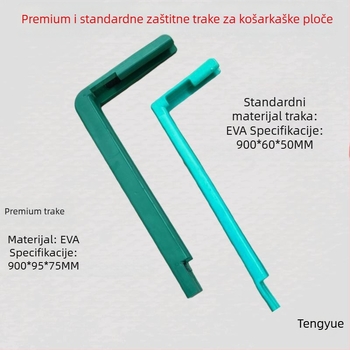 Zaštitna navlaka za košarkašku ploču s EVA trakom i mekanim pjenastim rubom, vanjsku uporabu