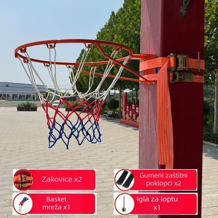 Zidni koš za košarku, bez bušenja, s mogućnošću zakucavanja, za unutarnje treninge djece