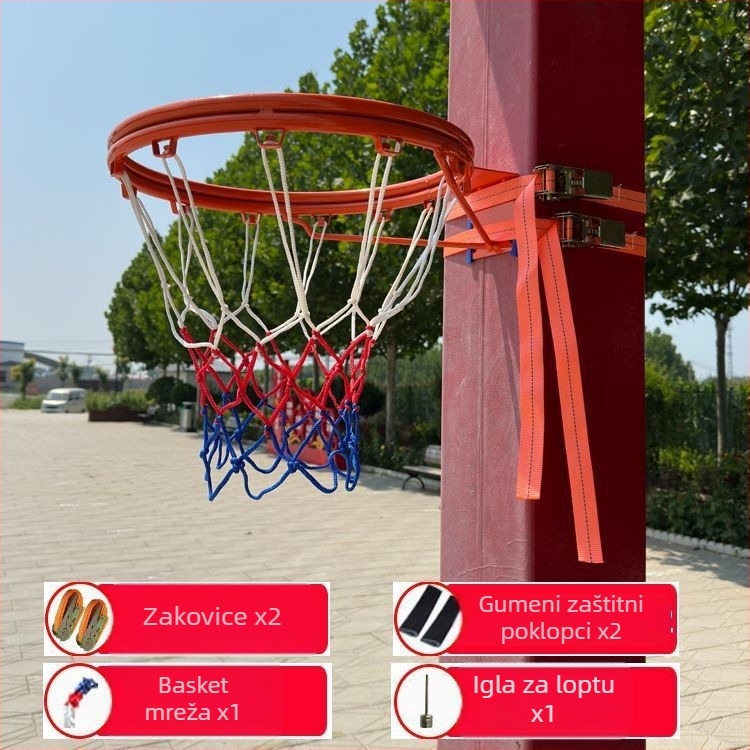 Zidni koš za košarku, bez bušenja, s mogućnošću zakucavanja, za unutarnje treninge djece