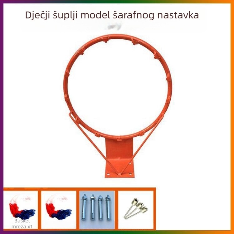 Zidni koš za košarku, bez bušenja, s mogućnošću zakucavanja, za unutarnje treninge djece