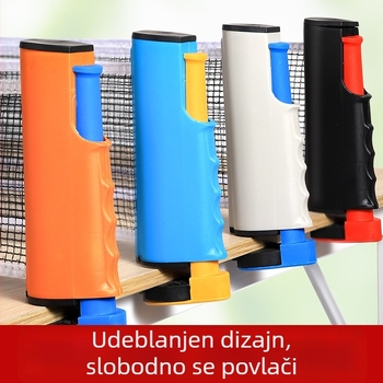 Stalak za stolni tenis s teleskopskom mrežom, ABS materijal, težina 1 kg, prijenosan, za vanjsku upotrebu