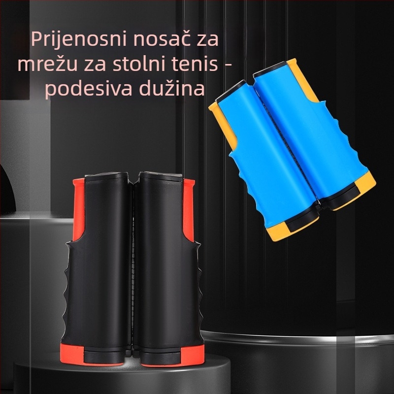 Stalak za stolni tenis s teleskopskom mrežom, ABS materijal, težina 1 kg, prijenosan, za vanjsku upotrebu