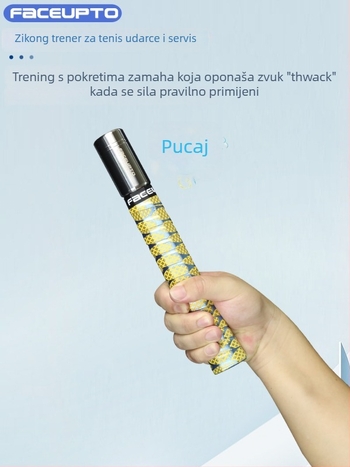 Teniski trening uređaj za zamah s magnetskom kontrolom i zvučnom povratnom informacijom — simulira stvarni doživljaj udarca i poboljšava vještine udaranja; Marka: Other; Podrijetlo: Other; Kategorija: Tenis; Materijal: svila cvijeta