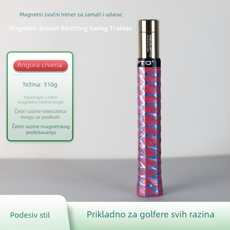Teniski trening uređaj za zamah s magnetskom kontrolom i zvučnom povratnom informacijom — simulira stvarni doživljaj udarca i poboljšava vještine udaranja; Marka: Other; Podrijetlo: Other; Kategorija: Tenis; Materijal: svila cvijeta