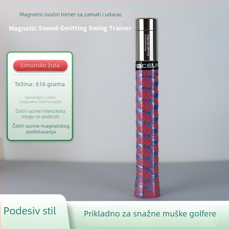 Teniski trening uređaj za zamah s magnetskom kontrolom i zvučnom povratnom informacijom — simulira stvarni doživljaj udarca i poboljšava vještine udaranja; Marka: Other; Podrijetlo: Other; Kategorija: Tenis; Materijal: svila cvijeta