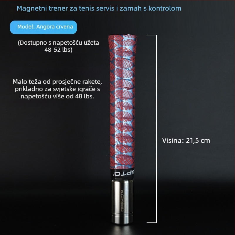 Teniski trening uređaj za zamah s magnetskom kontrolom i zvučnom povratnom informacijom — simulira stvarni doživljaj udarca i poboljšava vještine udaranja; Marka: Other; Podrijetlo: Other; Kategorija: Tenis; Materijal: svila cvijeta