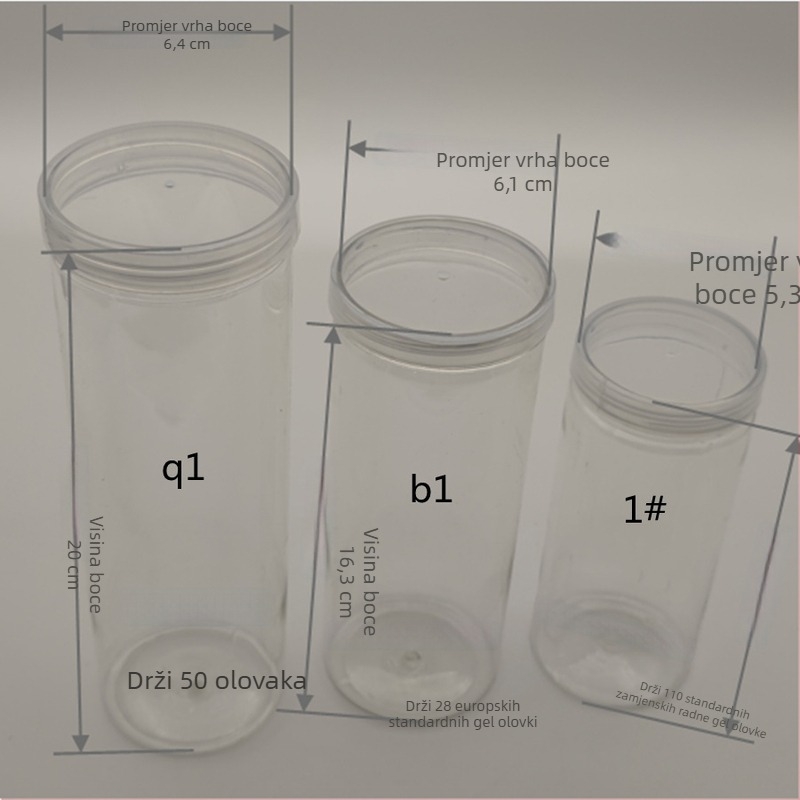 Plastična staklenka s poklopcem za pohranu olovaka i kemijskih olovaka – 40 otvora, materijal: TPE, težina 25 g, šifra proizvoda F879TT89MJS6T7